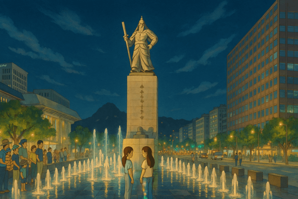 ​챗GPT로 생성한 광화문 광장 이미지 (이미지=챗GPT 생성)​