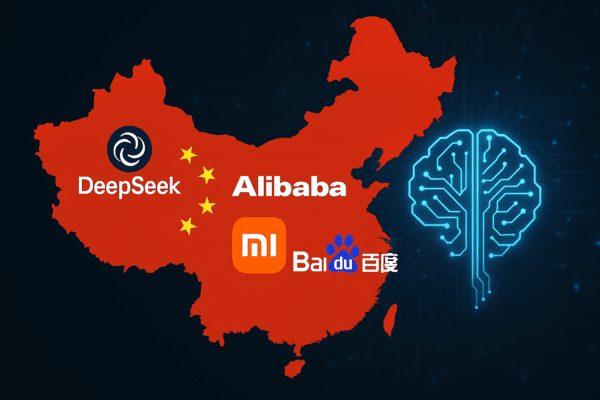 AI 시장에 도전장을 내민 중국의 기업들  (이미지=챗GPT)