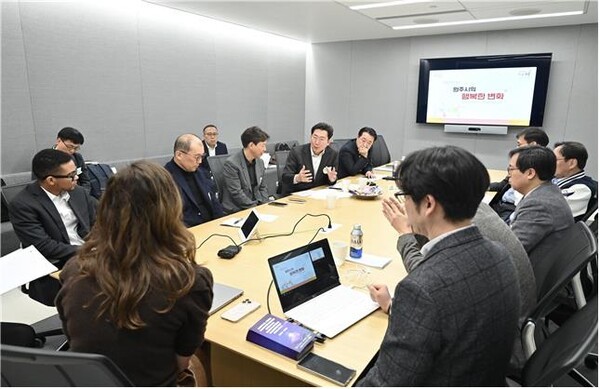 미국 실리콘밸리 엔비디아 본사 방문(2025. 1. 9.)  사진=원주시 제공, 연합뉴스 