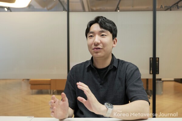 ​김정현 비햅틱스 기획팀 매니저 (사진=코리아메타버스저널)​