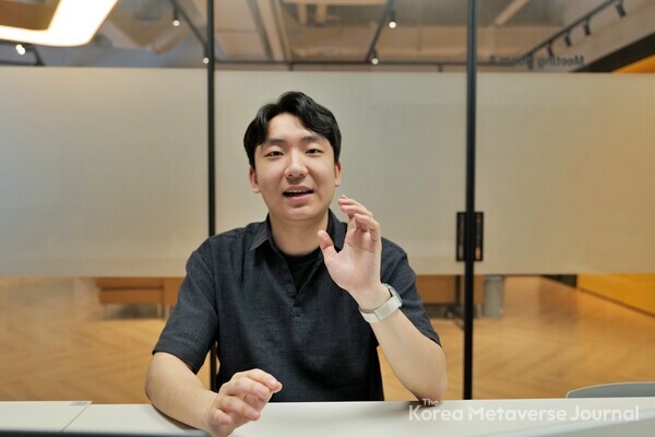 김정현 비햅틱스 기획팀 매니저 (사진=코리아메타버스저널)
