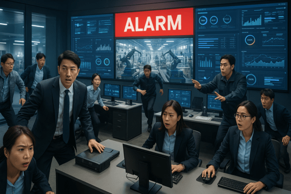 한 회사의 속도는 가장 느린 부분의 속도다. 용기가 아니라 시스템의 문제다.  이미지=챗GPT(DALL-E) 생성