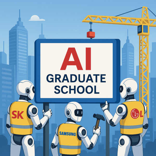 대기업들이 AI 인재 양성을 위해 노력하고 있다.  이미지=챗GPT 생성