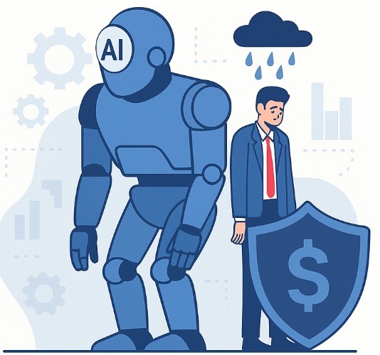 세계 최초 AI  실직 보험이 출시됐다.  (이미지=챗GPT 생성)