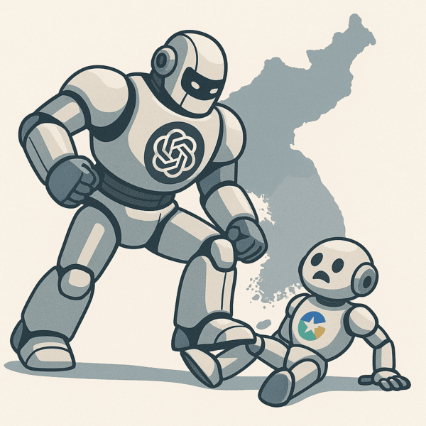 한국에서는 생성형AI의 절대강자는 오픈AI의 챗GPT다.  이미지=챗GPT생성 