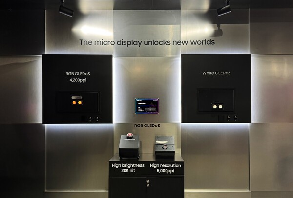 'AWE USA 2025'에 전시된 삼성디스플레이 최신 올레도스 제품  사진=삼성디스플레이제공, 연합뉴스