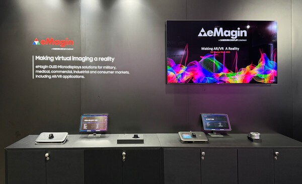 이매진이 'AWE USA 2025' 전시한 최신 올레도스 제품  사진=삼성디스플레이제공, 연합뉴스