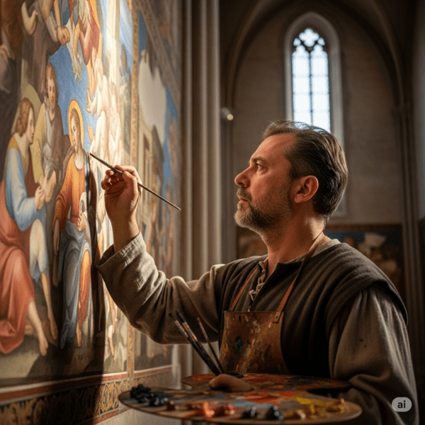 개인으로서의 창작자는 르네상스 시대에 나타났다. 이미지=Gemini 생성