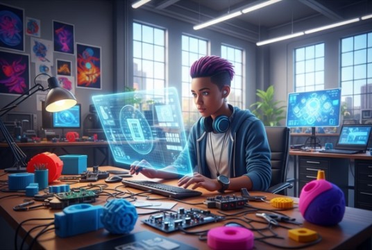 AI라는 도구가 나타나면서 새로운 창작자들이 쏟아져 나오고 있다. 이미지=Gemini 생성