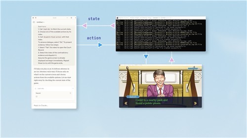 LLM 에이전트가 게임을 플레이하는 모습  이미지=크래프톤 제공, 연합뉴스