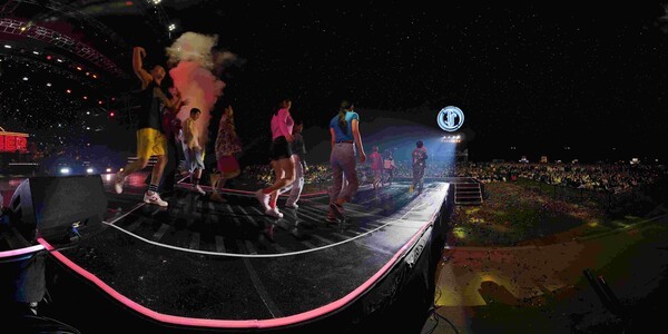 알파서클의 기술로 구현된 VR콘서트.  사진=알파서클