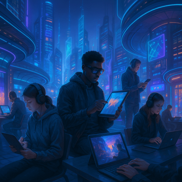 디지털 창작자들의 다음 이슈는 연대가 될 것이다. 이들이 연대하면서 새로운 개념의 '규모의 경제'도 나타날 것이다. 이미지=챗GPT(DALL-E) 생성