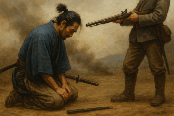 칼의 시대는 총으로 끝났다. 내전이 잦았던 일본에선 총이 들어오면서 전투의 양상 자체가 달라졌다. 이미지=챗GPT(DALL-E) 생성