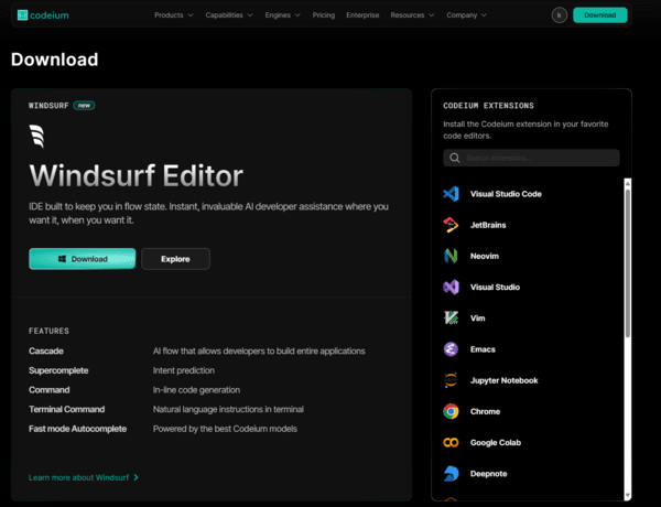 윈드서프 웹사이트 이미지=윈드서프 사이트 캡처