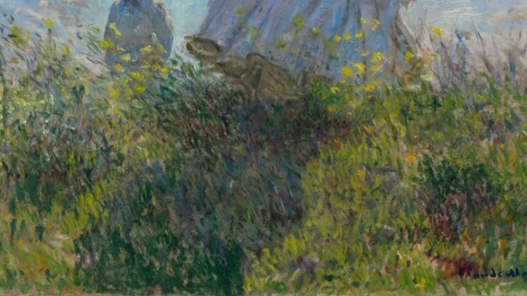 붓터치로 만들어진 생동감 넘치는 풀 표현