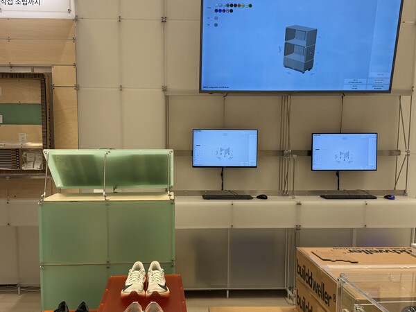 빌드웰러 묘듈러 가구 사진=조하연 기자