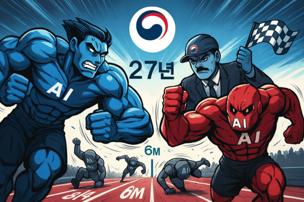 8월 4일 5개 컨소시엄으로 압축되는 후보들은 이후 6개월 마다 1개 팀씩 탈락하며 27년에는 2개 팀이 남을 예정이다. 이미지=챗GPT 생성