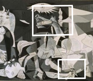 말과 램프, 부러진 칼 옆의 희망의 꽃