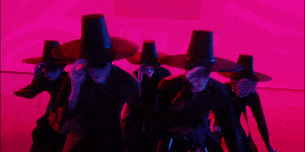 케이팝 데몬 헌터스 속 사자 보이즈의 공연 모습.  이미지=넷플릭스