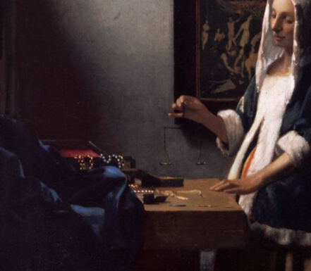 금은보화 옆, 빈 저울