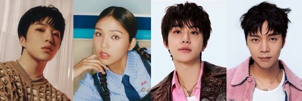 왼쪽부터 위너 강승윤, 오마이걸 미미, NCT 정우, NCT 쟈니 (사진=MBC 제공)