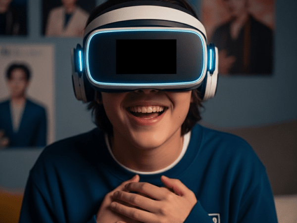 VR기기를 사용중인 팬의 모습. 사진=Gemini 생성