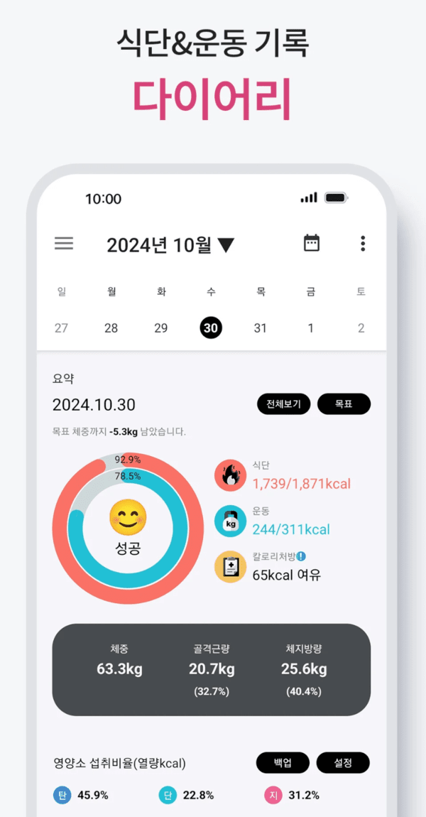 이미지=다이어트신 앱화면