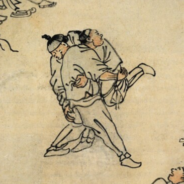 이기고 있는 왼쪽 선수