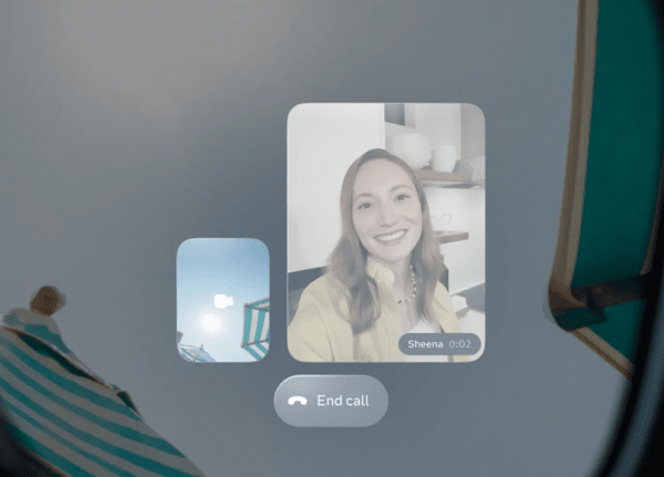 메타-레이밴 디스플레이  UI (출처: 메타 https://www.meta.com/kr/ai-glasses/meta-ray-ban-display/)