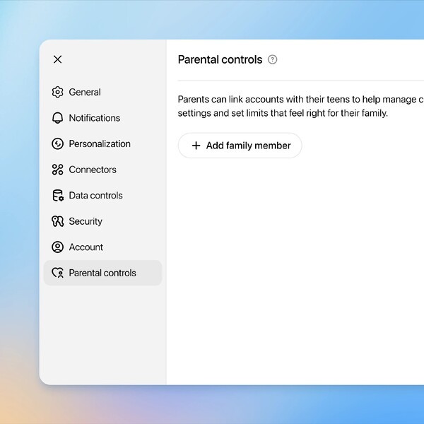 챗GPT 부모 통제 기능. 사진=오픈AI 홈페이지 캡처