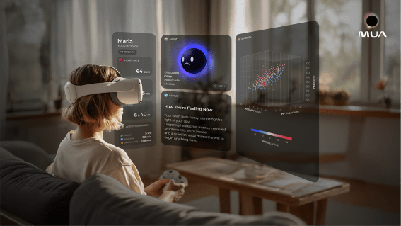 감정추론으로 맞춤 명상을 제공하는 XR 명상 앱 ‘무아’  사진=엔피 제공