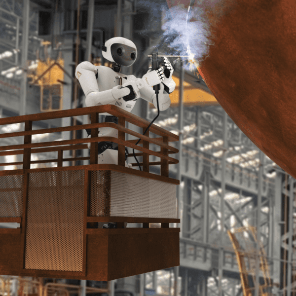 에이로봇 휴머노이드 '앨리스' 조선·건설 현장 투입 예상도.  사진=에이로봇