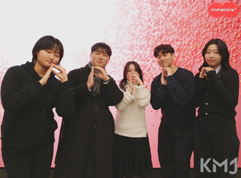 (왼쪽부터) P.eye 3기 권수현, 강병준, 김혜린, 이준희, 서유빈 (이하 KMJ)