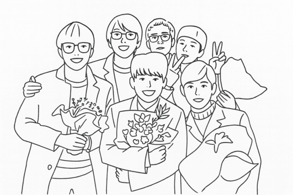 AI 이미지 - 주재훈의 고등학교 졸업사진