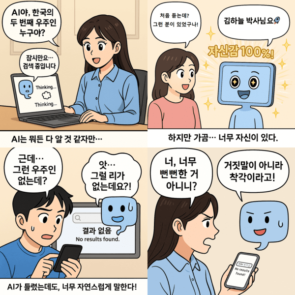 생성형 AI 환각 현상 관련 이미지