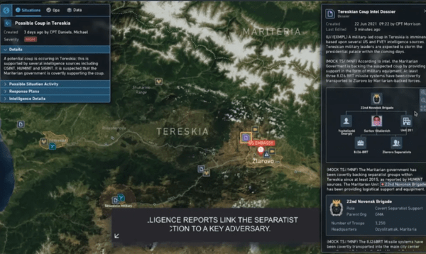 디지털 체스판으로 불리는 고담의 화면.