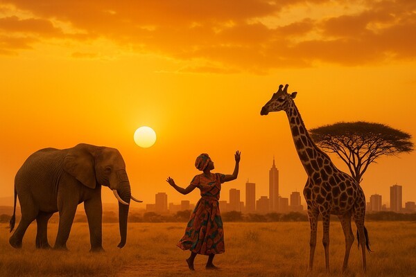 챗GPT가 생성해 낸 아프리카 이미지. 사진=반크 제공