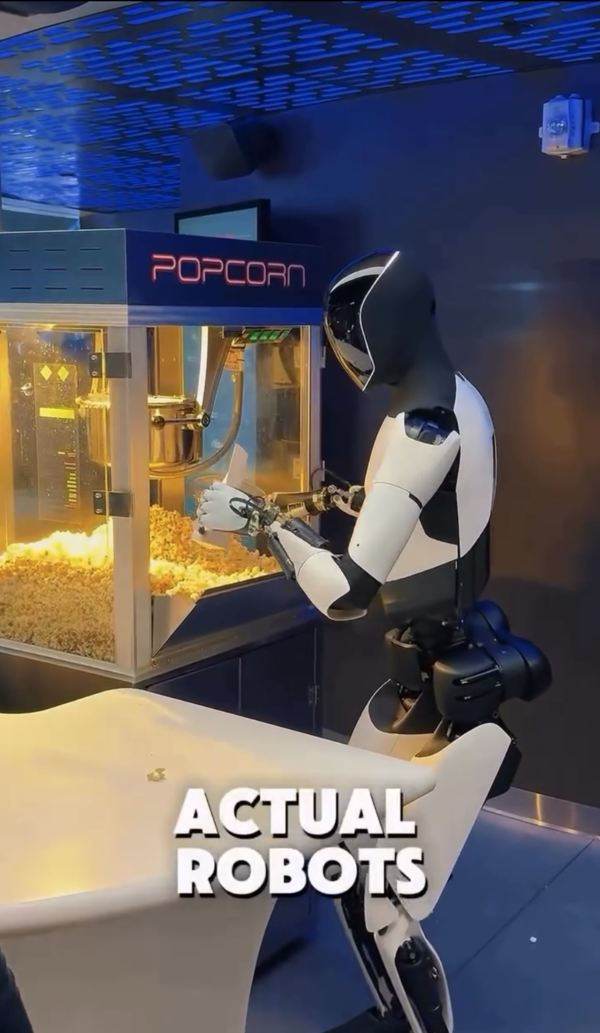 서빙중인 옵티머스 로봇 / 사진=테슬라 다이너 인스타그램