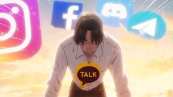 카카오톡 개편에 대해 풍자한 유튜브 패러디 영상 캡처