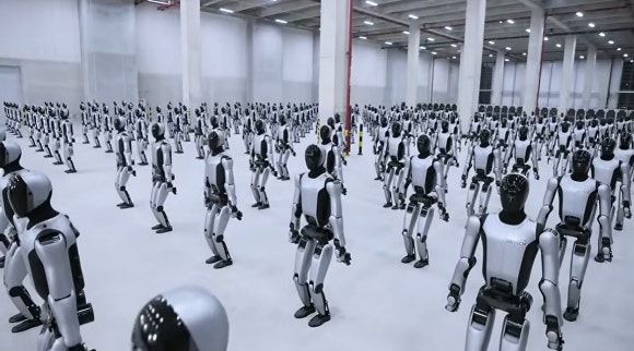 유비테크 휴머노이드 '워커 S2' 납품 현장. 사진=유비테크 유튜브