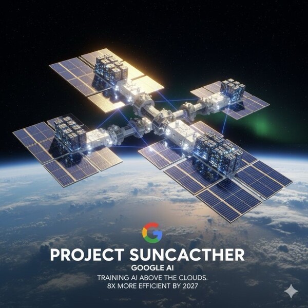 Google’s “Project SunCatcher.” Image generated by Google Gemini