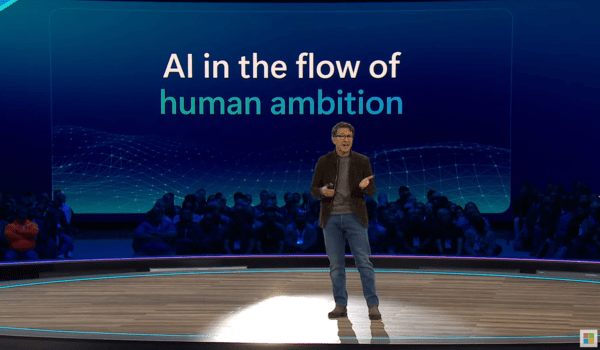  MS 이그나이트2025 오프닝 키노트에 나선 저드슨 앨토프 마이크로소프트 커머셜 비즈니스 CEO.  출처 = MS 유튜브