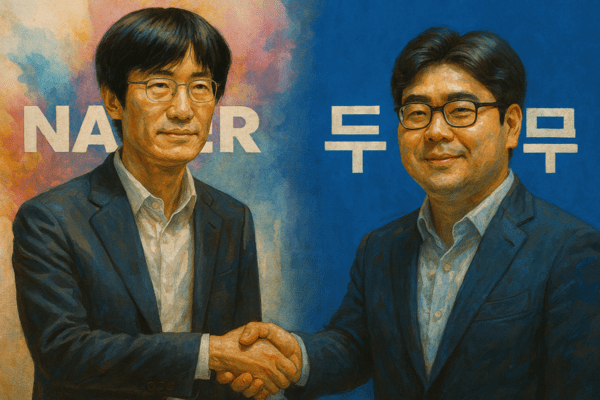 네이버파이낸셜과 두나무의 합병이 차주에 성사될 가능성이 높다.  이미지=챗GPT 생성