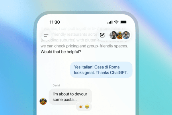 오픈AI는 그룹 채팅 기능을 한국 등 4개국에서 테스트 한 뒤, 21일 전 세계에 정식 출시했다.  사진=오픈AI
